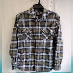 Jachs Men's Button-Up Heritage Flannel Shirt Multi Plaid Long Sleeve XL